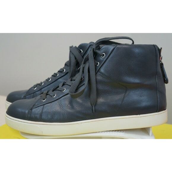Gianvito Rossi Milano Men\'s Gray zipper in rear, High-Top Sneaker Size 12 main image 7